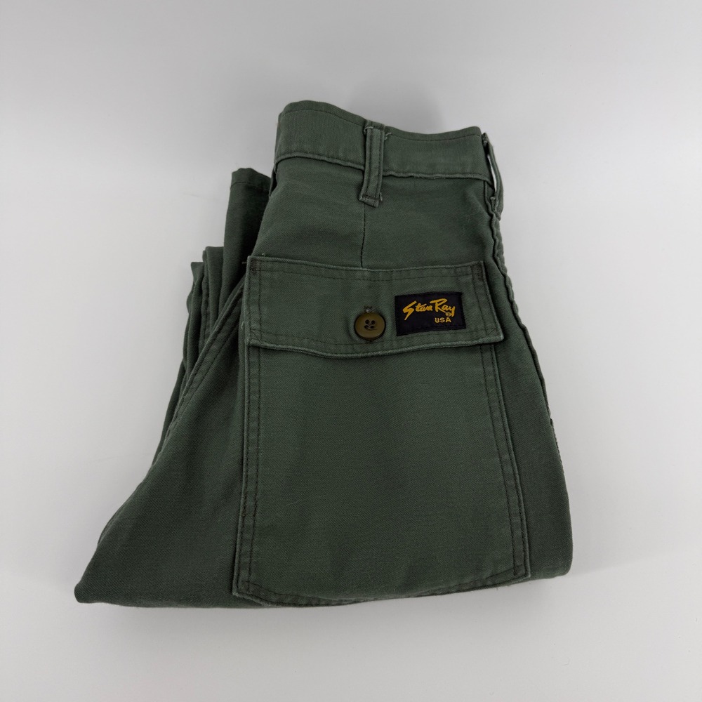 Stan Ray USA Fatigue Pants Olive Green Sateen Military Workwear Trousers Mens 26